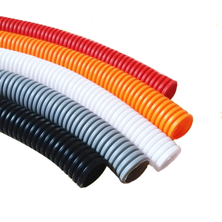 UV Radiation and Flexible Corrugated PA PP PE Wire Loom Split Conduit Tube