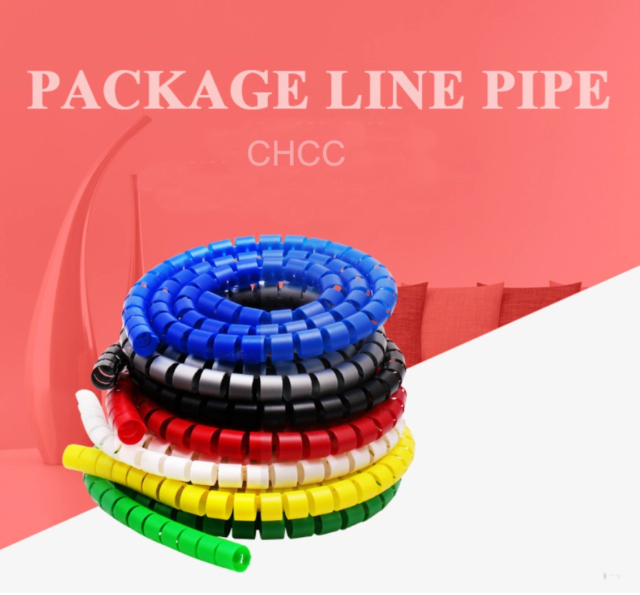 Colorful Spiral Cable Wrap with Clip