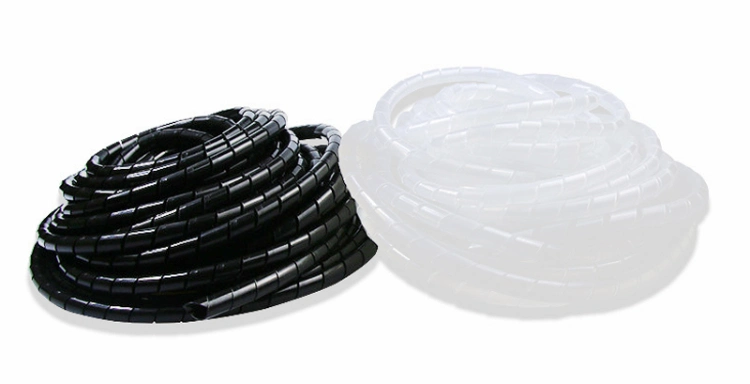 Spiral Wire Wrap Organizer PE Polyethylene Bands Cable Sheath