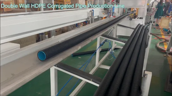 The Best Selling PE PP PVC Double Wall Corrugated Pipe Machine